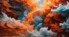 The Dynamic Clash Of Fire And Ice In A Breathtaking Display Of Violent Beauty