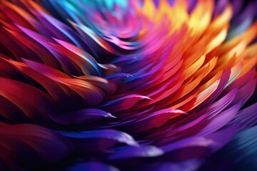 Wall Mural - Abstract multicolor spectrum in stunning 3D render.