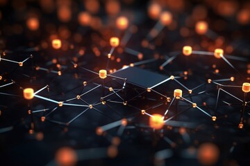 Wall Mural - Technology Network Background Illustration