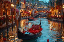 Whimsical Love Gondola Ride Valentine's Day