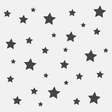Decorative Elements And Stars   Isolated On White Background 