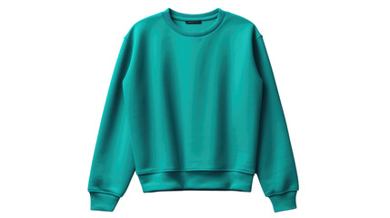 Isolated Flat Unisex, Mens, Womens Green Sweatshirt Mockup
