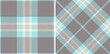 Check textile fabric of vector seamless background with a tartan pattern texture plaid.