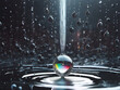 Burbujas de vida - Fondo abstracto de agua