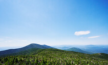 View Of The Adirondack Mountains From The Santanoni Mountain Range, New York State, United States 