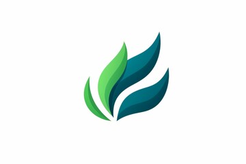 Wall Mural - Leaf logo illustration icon