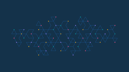 Creative idea of modern design with abstract geometric background. Minimalistic texture with triangles pattern