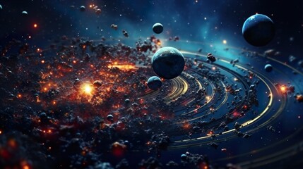 planet in space