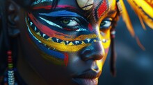 Woman In Cultural Face Paint Free Stock Photo - Public Domain Pictures