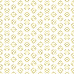 Sticker - Solar energy pattern seamless isolated on white background