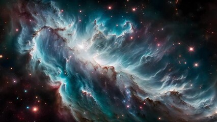 Wall Mural - Starry night cosmos Colorful nebula cloud in space galaxy	
