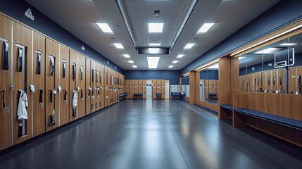 Wall Mural - Visual of a locker room