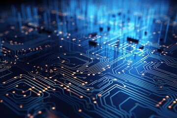 Wall Mural - Abstract tech network background illustration.
