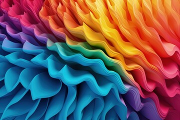 Wall Mural - Abstract multicolor spectrum in stunning 3D render.