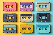  Image Of Vintage Cassette Tapes