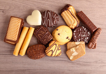 Wall Mural - Mix of different cookies