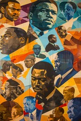 Wall Mural - Design a mural that depicts significant moments and individuals in Black History Month