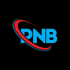 PNB logo. PNB letter. PNB letter logo design. Initials PNB logo linked with circle and uppercase monogram logo. PNB typography for technology, business and real estate brand.