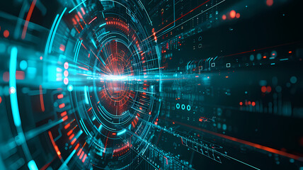 Digital data abstract background in a futuristic art style