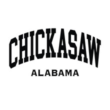 Chickasaw Text Effect Vector. Editable College T-shirt Design Printable Text Effect Vector