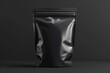 A black bag resting on a dark surface. This versatile image can be used to depict concepts such as mystery, fashion, travel, or everyday objects