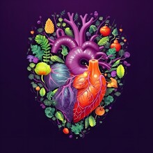 Heart With Fruits