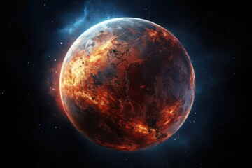 Wall Mural - Planet in Space