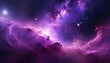 space background with purple nebula and stars