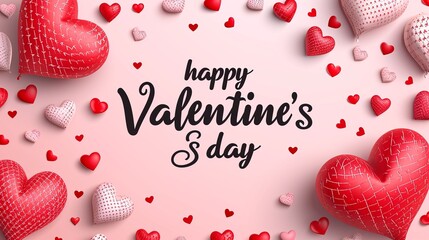 Wall Mural - valentine day card