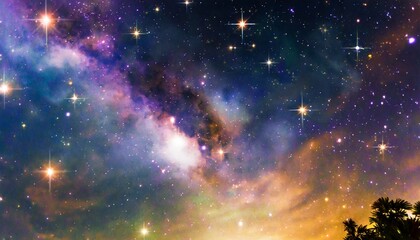 high definition star field colorful night sky space nebula and galaxies in space astronomy concept b
