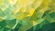 yellow to green low poly abstract crystal pattern background polygon design