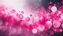 An Abstract Background With Pink Bubbles Generative Ai
