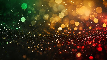 Green red gold background