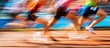 © The 2R Artificiality - Blurred motion at the start of a track and field sprint.