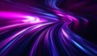 light rays on dark background in abstract in the style of light purple and azure Generative AI