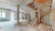Demolition of wall to create spacious open floor plan in home renovation project