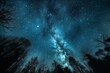 a night sky filled with stars, created using advanced techniques. Generative AI