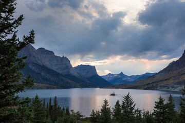  St Mary lake and goose Island