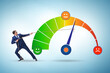© Elnur - Satisfaction meter in customer opinion concept
