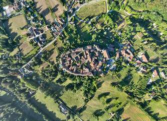 Aerial View - Perouges, France