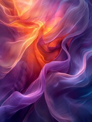 Wall Mural - An abstract background of beautiful vibrant colors of blue, purple, pink and gold light. 