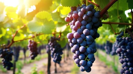 Sticker - red wine grapes