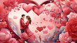 Make your Valentine's Day marketing stand out with a range of stylistic renderings that capture the essence of love. From dreamy watercolors to bold and graphic designs