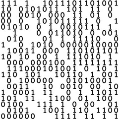 binary code overlay - black