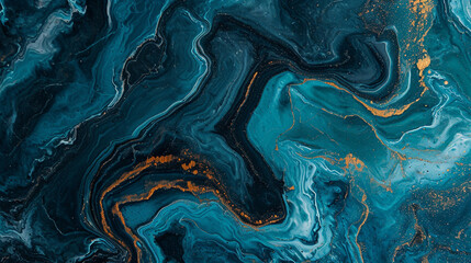  Teal and Navy Blue marble background
