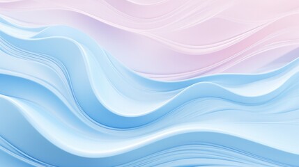 Wall Mural - waves flowing pastel illustration blue pink