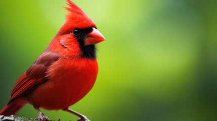 cardinal bird branch green