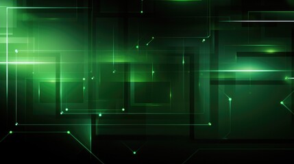 Wall Mural - green laser light abstract background