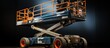 © GoDress - Aerial platform lift. The telescopic boom lifted against the bright