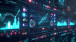 © Abdul - Futuristic Analysis with charts. Futuristic Financial Dashboard